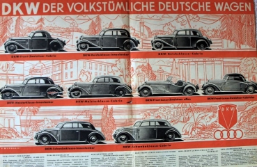 DKW Modelprogram 1931 "Der volkstuemliche deutsche Wagen" Carbrochure (7137)